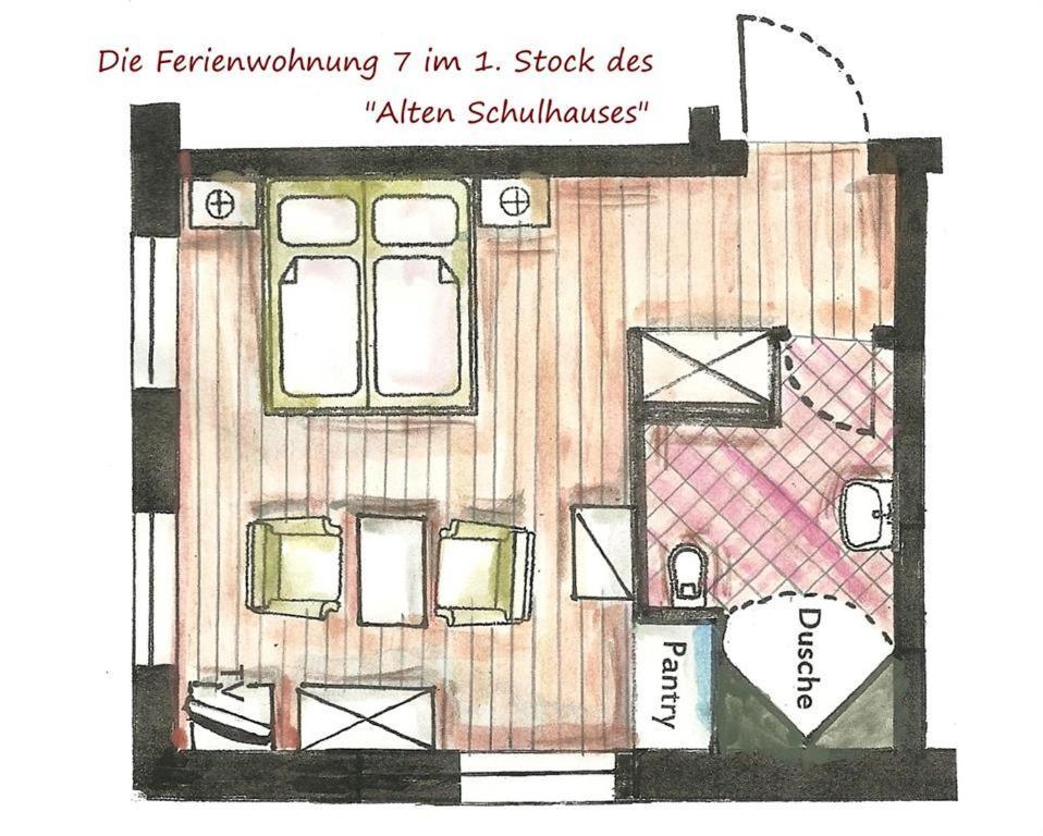 Apartament Altes Schulhaus Bad Schwartau Pokój zdjęcie